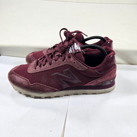 New Balance 515 Low Top Trainers In Deep Wine Suede Shoes‎ Women's Size 11 - Picture 2 of 10